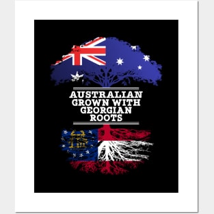 Australian Grown With Georgian Roots - Gift for Georgian With Roots From Georgia Posters and Art